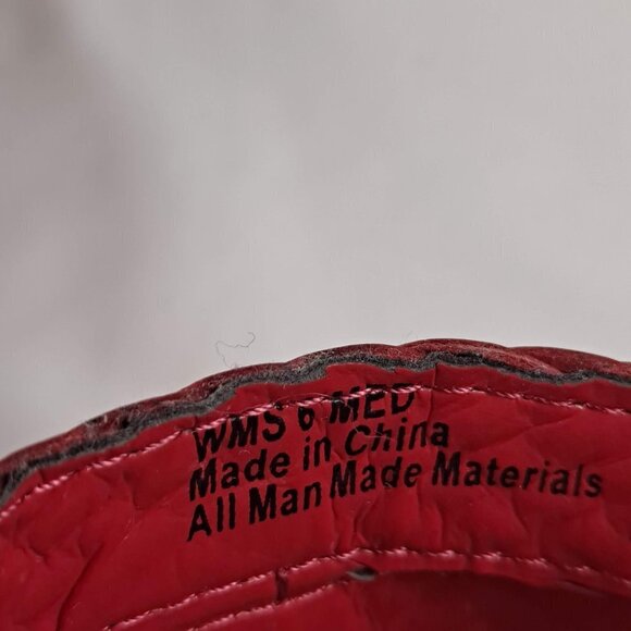 Dana Buchman Size 6M Billy Sandals Red Woven Braided Straps Cork Sole NWOT - Picture 13 of 15